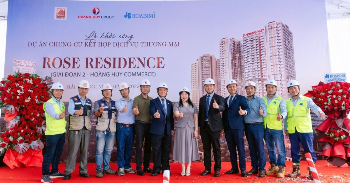Hòa Bình (HBC) khởi công dự án gần 1.400 tỷ đồng của doanh nghiệp lớn nhất Hải Phòng