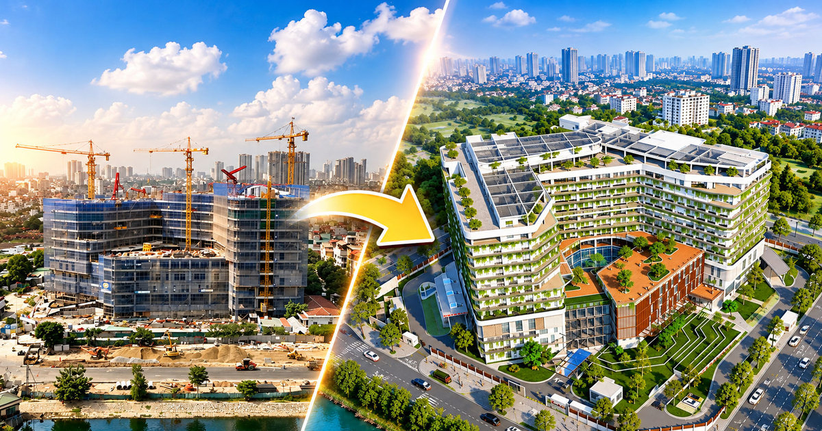Chính thức cất nóc bệnh viện đa khoa gần 2.000 tỷ, quy mô 300 giường giữa khu "đất vàng" của Thủ đô sau nhiều năm chờ đợi