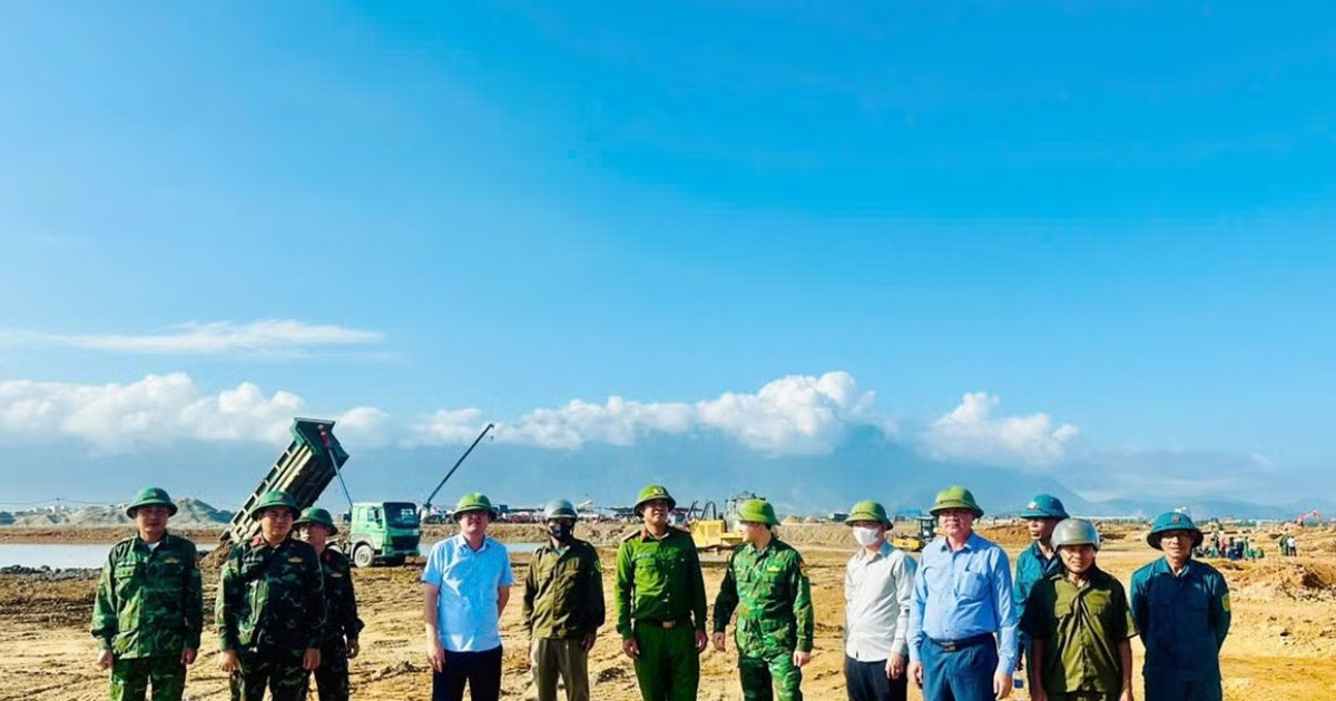 Một địa phương phối hợp với lực lượng chức năng để bảo vệ thi công dự án hơn 13.000 tỷ đồng của Vingroup