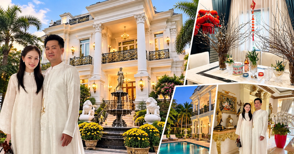Căn biệt thự bạc tỷ của em dâu Hà Tăng: Bề thế như dinh thự châu Âu, có sân vườn rộng và hồ bơi riêng