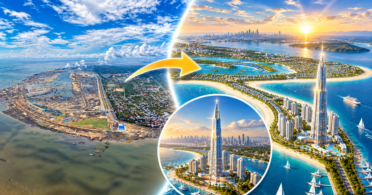 Siêu đô thị lấn biển 9 tỷ USD sở hữu tháp chọc trời 108 tầng cao nhất cả nước do Vingroup đầu tư dần thành hình