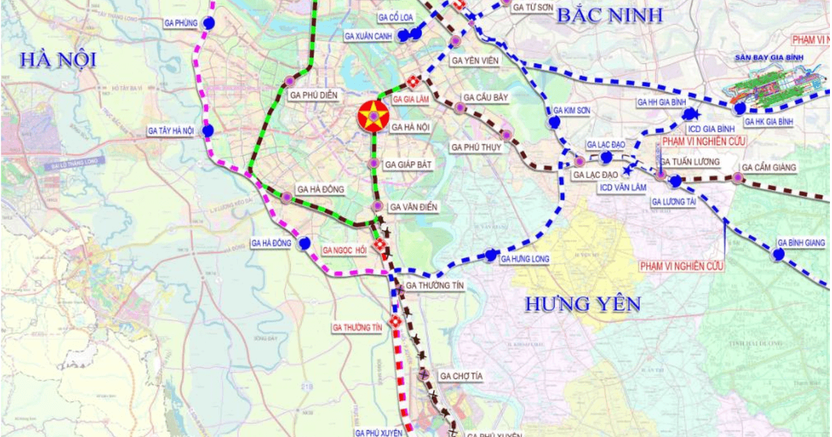 Quy hoạch tuyến đường sắt vành đai Hà Nội gần 50km