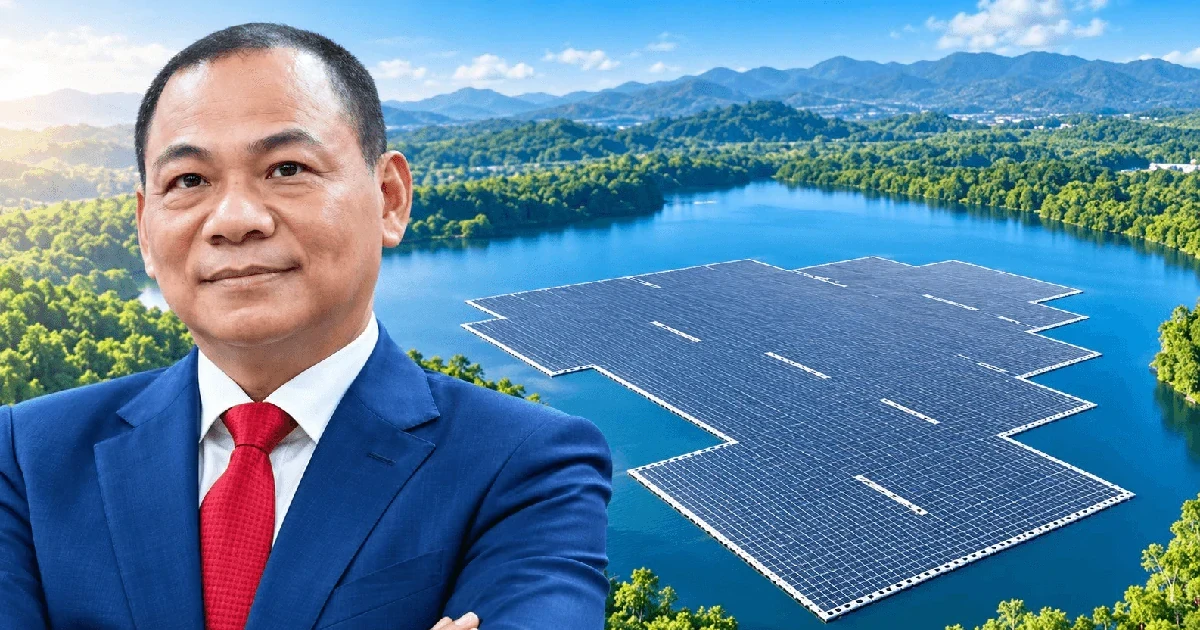 Công ty của tỷ phú Phạm Nhật Vượng sắp biến hơn 1.050ha mặt hồ thủy điện thành nhà máy điện mặt trời nổi
