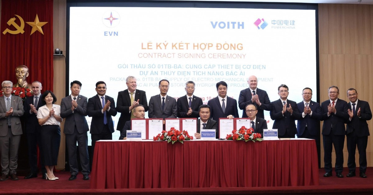 Ký hợp đồng với nhà thầu Trung Quốc tại dự án thủy điện tích năng đầu tiên của Việt Nam, tổng vốn đầu tư 21.000 tỷ đồng