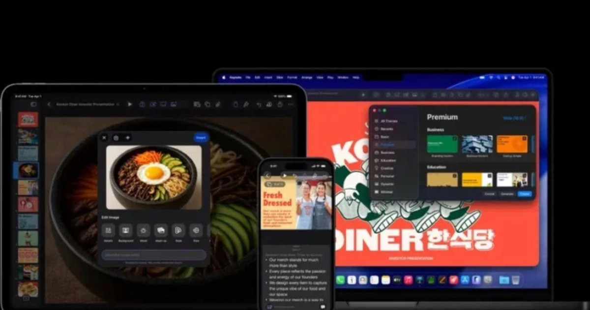Apple tích hợp AI cho Pages, Keynote và Numbers: Chỉ áp dụng cho khách hàng trả phí, giá 12,99 USD/tháng