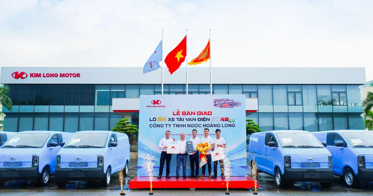 Lô 24 xe tải van điện GK48-EV đầu quân cho dịch vụ đô thị tại Đà Nẵng