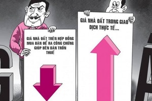 Bán nhà hai giá chiêu lách luật trốn thuế