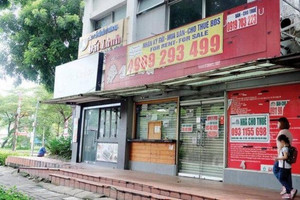 Khi mặt bằng cho thuê bỏ không...
