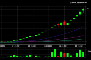 Cổ phiếu và đồ thị ngày 30/11: CMS - Rủi ro tiềm ẩn sau chuỗi "tăng điên"