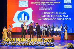 Bất động sản Nhật Nam đạt Top 10 Thương hiệu mạnh Asean