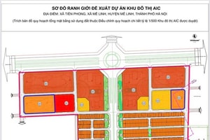 Điều chỉnh chủ trương đầu tư Dự án Khu đô thị AIC huyện Mê Linh