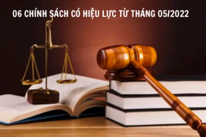 6 chính sách nổi bật có hiệu lực từ tháng 5/2022