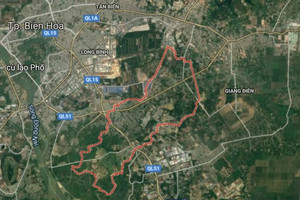 Quy hoạch phân khu B5 Đồng Nai tỷ lệ 1/5.000