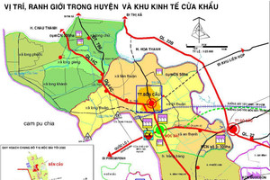 Tây Ninh phê duyệt quy hoạch chung xây dựng Khu kinh tế Cửa khẩu Mộc Bài