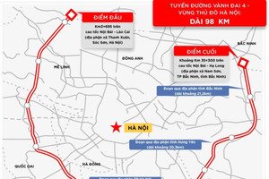 Dự án đường Vành đai 4 Hà Nội nhận được sự quan tâm lớn của nhiều "ông lớn" bất động sản