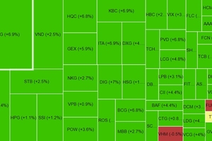 Cổ phiếu trụ VN30 tăng mạnh, phe Long thắng lớn