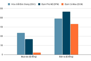 Tiền ngoại "âm thầm" rút khỏi nhóm cổ phiếu phân bón - hóa chất