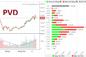 Cổ phiếu PVD: 1 năm 2 lần bị cắt margin, thị giá "bốc hơi" 48% từ đỉnh