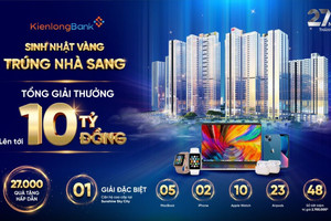 Trúng căn hộ cao cấp Sunshine Sky City khi tham gia chương trình sinh nhật 27 năm KienlongBank
