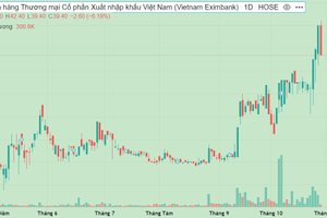 Cổ phiếu EIB tăng 34% sau 6 tháng bất chấp VN-Index giảm 320 điểm