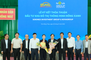 NovaGroup và Sokimex cam kết đầu tư, phát triển dự án khu đô thị BLUE DRAGON
