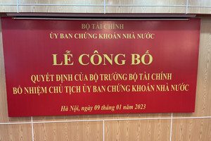 Ủy ban Chứng khoán Nhà nước có tân Chủ tịch sau gần 8 tháng