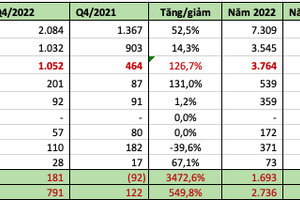 Vincom Retail (VRE) báo lãi ấn tượng 2.736 tỷ đồng năm 2022, gấp đôi cùng kỳ