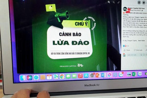 Cảnh báo giả mạo thông tin lừa đảo nhà đầu tư chứng khoán