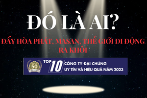 Đẩy Hòa Phát, Thế giới di động, Masan ra khỏi TOP10 doanh nghiệp uy tín 2023 - đó là ai?