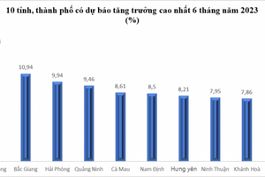 TOP10 tỉnh thành tăng trưởng nhất 6 tháng đầu năm 2023: Vắng bóng "chốn xưa" của Samsung