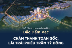 Chủ đầu tư dự án đình đám Bắc Đầm Vạc: Chậm thanh toán gốc, lãi trái phiếu trăm tỷ đồng