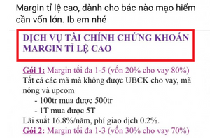 Môi giới "mồi chài" khách vay margin loạt cổ phiếu cấm