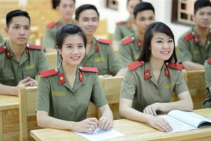 Điểm đầu vào năm 2023 các trường công an nhân dân là bao nhiêu?