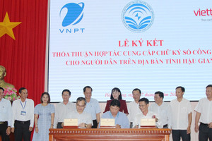 Hậu Giang cung cấp chữ ký số miễn phí 1 năm cho người dân