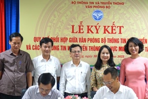Bộ TT&TT ký kết Quy chế phối hợp với các Sở TT&TT miền Trung - Tây Nguyên
