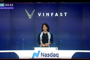Cập nhật: Cổ phiếu VFS tăng vọt 24%, vốn hoá VinFast đạt 63 tỷ USD