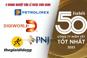 Top 50 công ty niêm yết tốt nhất: Nhóm bán lẻ góp 4 đại diện, Digiworld lần thứ 2 liên tiếp được vinh danh