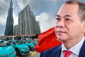 Cổ phiếu VinFast tăng giá kỷ lục, tỷ phú Phạm Nhật Vượng bất ngờ giảm 18 bậc