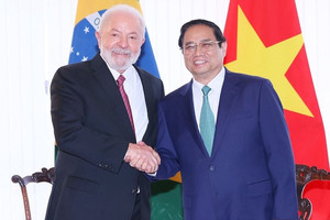 Thủ tướng Phạm Minh Chính hội đàm với Tổng thống Brazil Luiz Inacio Lula da Silva