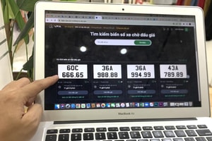 Đấu giá biển số sáng 27/10: Biển VIP tứ quý 8 của Thanh Hoá được trả 850 triệu