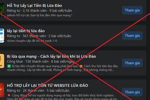 Cẩn thận bẫy lừa "dịch vụ lấy lại tiền bị lừa đảo"
