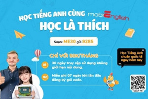 Học tiếng Anh cực thích cùng MobiEnglish