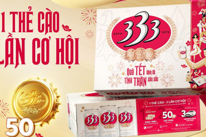 Bia 333 chơi lớn mùa lễ hội: 50 tỷ đồng, ‘1 thẻ cào, 3 lần cơ hội’