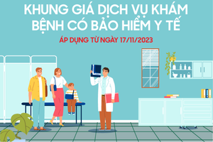 Infographics: Khung giá dịch vụ khám bệnh tăng từ ngày 17/11/2023