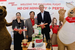 Đường bay đến Perth, Adelaide của Vietjet vừa khai trương