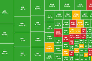 VN-Index tăng 7 điểm, cổ phiếu lại xanh như nấm mọc sau mưa