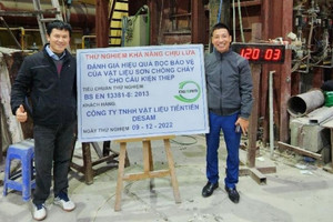 Các nhà khoa học Việt Nam làm chủ công nghệ sơn chống cháy