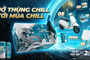 Bia Saigon Chill tặng xe Vespa, Macbook cho khách hàng may mắn