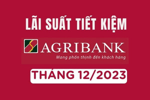 Lãi suất ngân hàng Agribank tháng 12/2023 mới nhất