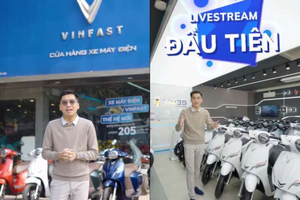 Bùng nổ màn song kiếm hợp bích Vinfast và 'Tiệm tạp hóa PewPew': Mang xe máy điện lên sóng livestream TikTok